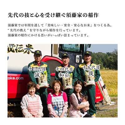 【毎月定期便】須藤家秘伝米5kg【3分搗】全12回