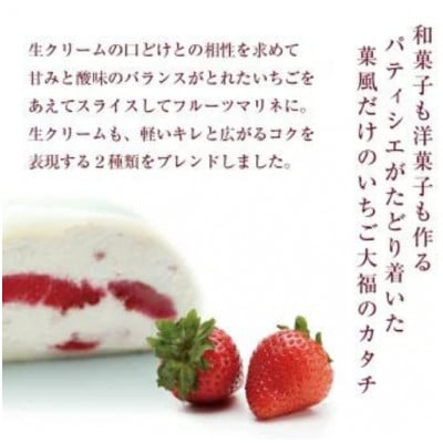 【訳あり】北国のいちご大福 10個入り 冷凍 個包装 (1個40g×10個)