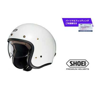 SHOEI ヘルメット「J・O+ ルミナスホワイト」XXL パーソナルフィッティングご利用券付