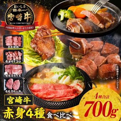宮崎牛 赤身4種セット700g