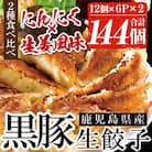 鹿児島黒豚生餃子2種(黒豚生餃子・生姜風味)食べ比べセット 計144個 タレ付き!国産野菜使用!