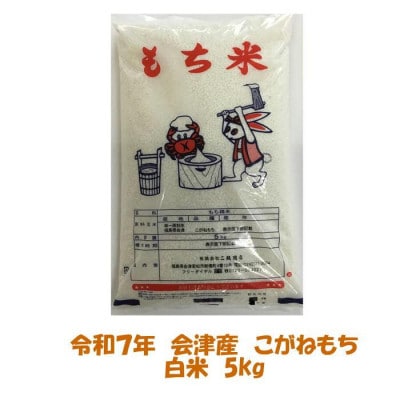 会津若松市産　こがねもち 白米 5kg