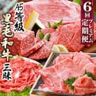 定期便(6回配送)A5等級鹿児島県産黒毛和牛三昧 II-0016