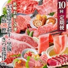 定期便(10回)枕崎お楽しみ便(黒毛和牛・黒豚・まぐろ・かつお・さつまあげ等)II-0025