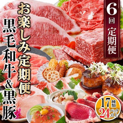 定期便(6回配送)　枕崎お楽しみ定期便(黒毛和牛・黒豚・加工品etc) FF-6003