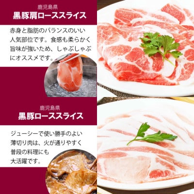 鹿児島県産黒豚7種　総重量2.2Kg　B3-75