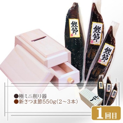 定期便2回配送　いろいろ試せる!ミニ削り器&お肉・お魚お届け便　CC0-0003