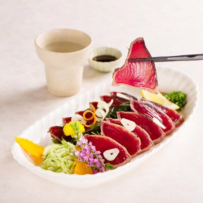 【敬老の日】 一本釣りかつお血合抜きタタキ1.2Kg　A3-123K