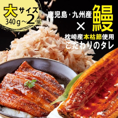 大サイズ　国産うなぎ蒲焼　2尾(約340g～約380g)A8-103