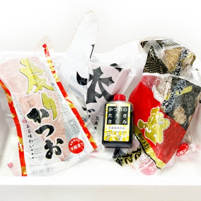 枕崎産 一本釣り ぶえん鰹刺身・たたき・戻り鰹 詰め合わせ【タレ付】 A3-301
