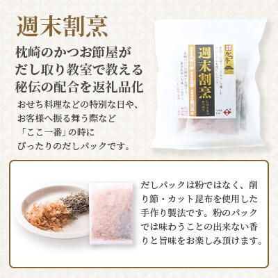 【のし付き・お歳暮】枕崎本枯れ節だしパックセット合計35パックおだし本舗「かつ市」A3-239S
