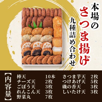 【お歳暮・のし付き】 鹿児島 さつまあげ 松野下蒲鉾 ～さつま揚げ9種詰合せ～ A3-196S