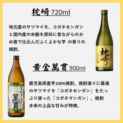 [本格焼酎]心地よい酔いごこち!地元酒屋セレクトの焼酎6銘柄　900ml・720ml　C0-35