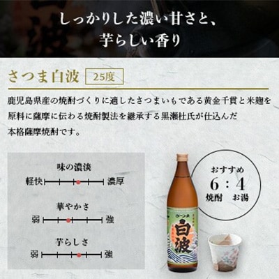 【敬老の日・のし付き】枕崎の定番焼酎 飲み比べセット  A6-126S