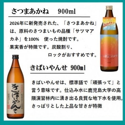 【本格焼酎】心地よい酔い心地!地元酒屋セレクトの焼酎6銘柄(900ml・720ml) C1-895