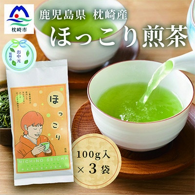 【のし付き・お中元】ほっこり煎茶 100g×3袋　A5-1C