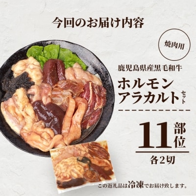 鹿児島県産黒毛和牛 ホルモン アラカルトセット 食べ比べ11部位 焼肉屋店主こだわり A3-203