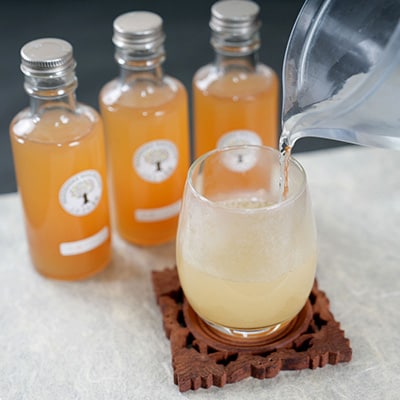 【手作り生姜シロップ(180ml×3瓶)無添加・栽培期間中 農薬不使用・新生姜 A3-34F