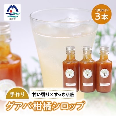 南国グアバとすっきり柑橘の爽やかカクテルシロップ 【グアバ柑橘シロップ】 A3-385