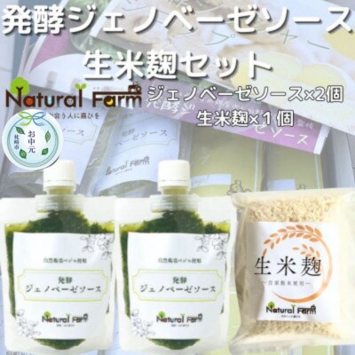 【のし付き・お中元】発酵ジェノベーゼソース&生米麹　A3-9C