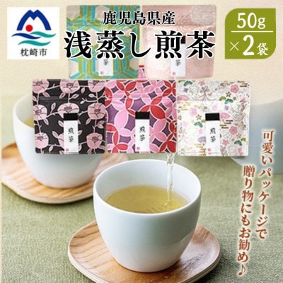 【2025年度産】浅蒸し煎茶(50g×2袋)【若蒸し煎茶】【合計100g】X0-16
