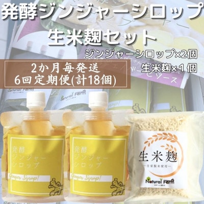 【2ヵ月毎定期便】ジンジャーシロップ&生米麹 全6回 FF-6018