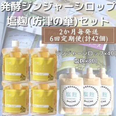 【2ヵ月毎定期便】ジンジャーシロップ&塩麹(計7個)セット 全6回 HH-6007 