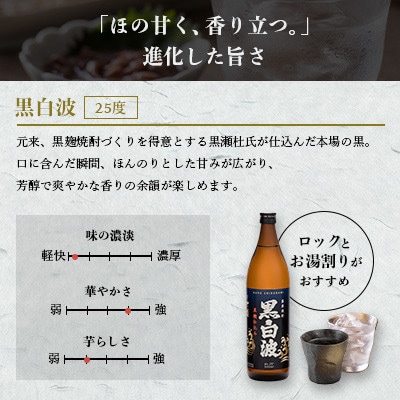 芋らしさが好き～限定焼酎&枕崎の定番焼酎 3種 900ml×各1本【飲み比べセット】 A6-22