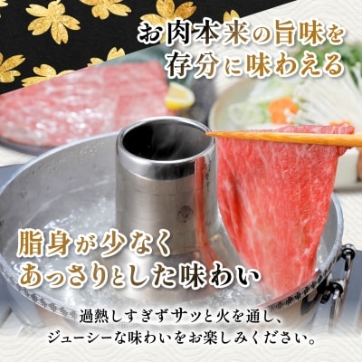 鹿児島県産黒毛和牛 赤身 ももスライス 1.2kg(400g×3)(枕崎市) B3-90