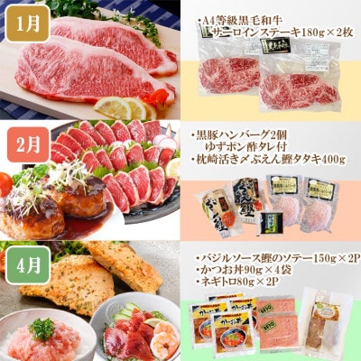 定期便8回配送　ぜいたく!!お楽しみ定期便　HH0-0001