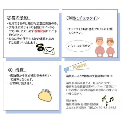 【箱根町】箱ぴたふるさと宿泊補助券(30,000円分)