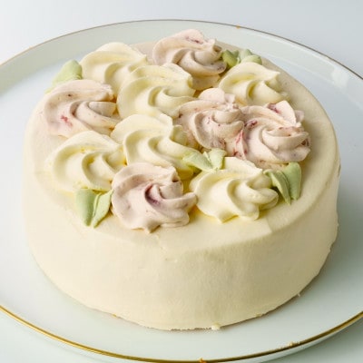 5号生クリームデコレーション 花のしぼり