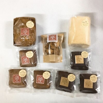米粉を使用したケーキの詰め合わせ