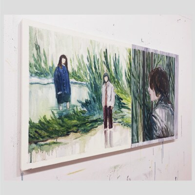 『狭間に』(平面作品・油彩画)