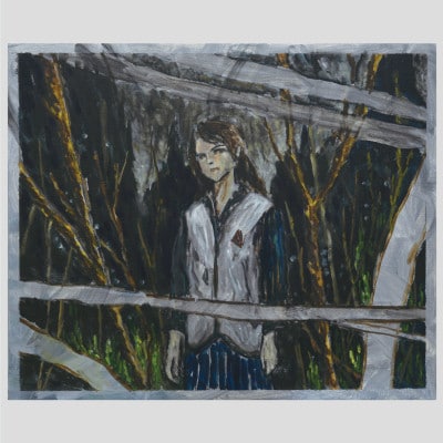 『眠りの境界』(平面作品・油彩画)