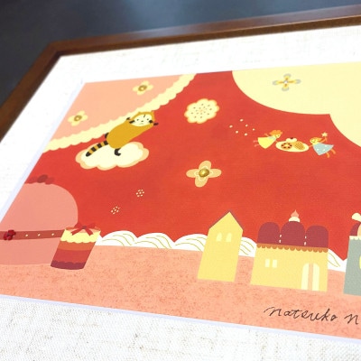 あらいぐまラスカル　アートプリントDECO　【ラズベリー】
