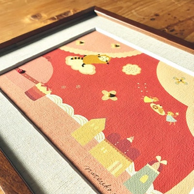 あらいぐまラスカル　アートプリントDECO　【ラズベリー】