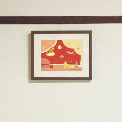 あらいぐまラスカル　アートプリントDECO　【ラズベリー】