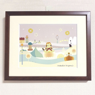 あらいぐまラスカル　アートプリントDECO　【White】