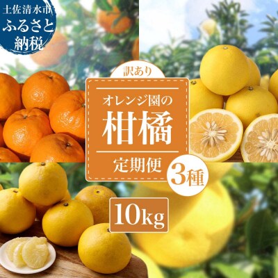 【令和8年発送　訳あり】柑橘3種(ぽんかん・文旦・小夏)各10kg 3回定期便【J00103】