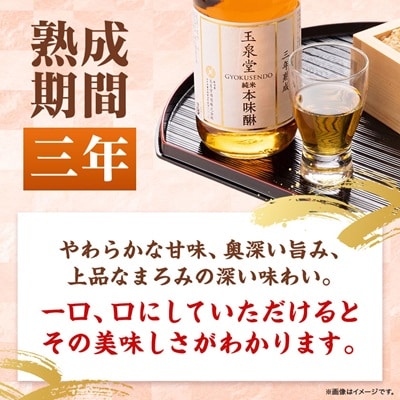 玉泉堂　三年熟成純米本味醂500ml×3本セット