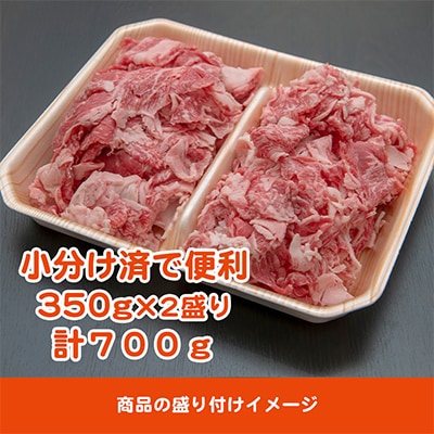 飛騨牛　切り落し　700g　訳あり(350g×2盛りで小分け済)
