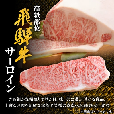 【飛騨牛】サーロインステーキ 4枚入り 計約1kg (250g×4枚) 岐阜県産 黒毛和牛