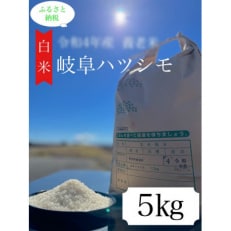 2023年7月発送開始『定期便』養老町産:岐阜ハツシモ　5kg　白米全3回