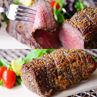 お肉屋さんの手作りローストビーフ　250g×2個セット