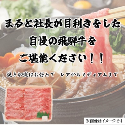 【飛騨牛】赤身スライス(すきやき・しゃぶしゃぶ用)300g×2パック