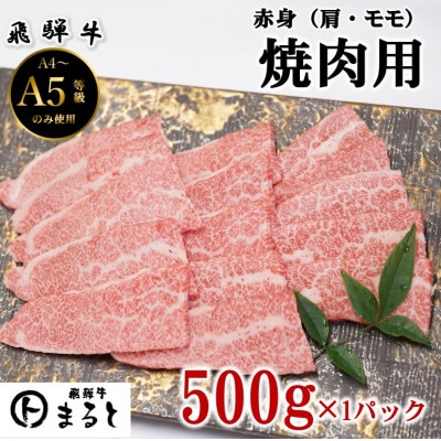 【飛騨牛】赤身　焼肉用　500g入り