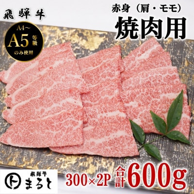 【飛騨牛】赤身焼肉用　300g×2　合計600g