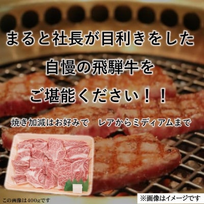 飛騨牛霜降り焼き肉 400g×2パック(合計800g)