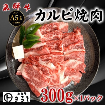 【飛騨牛】カルビ焼肉用 計300g　黒毛和牛